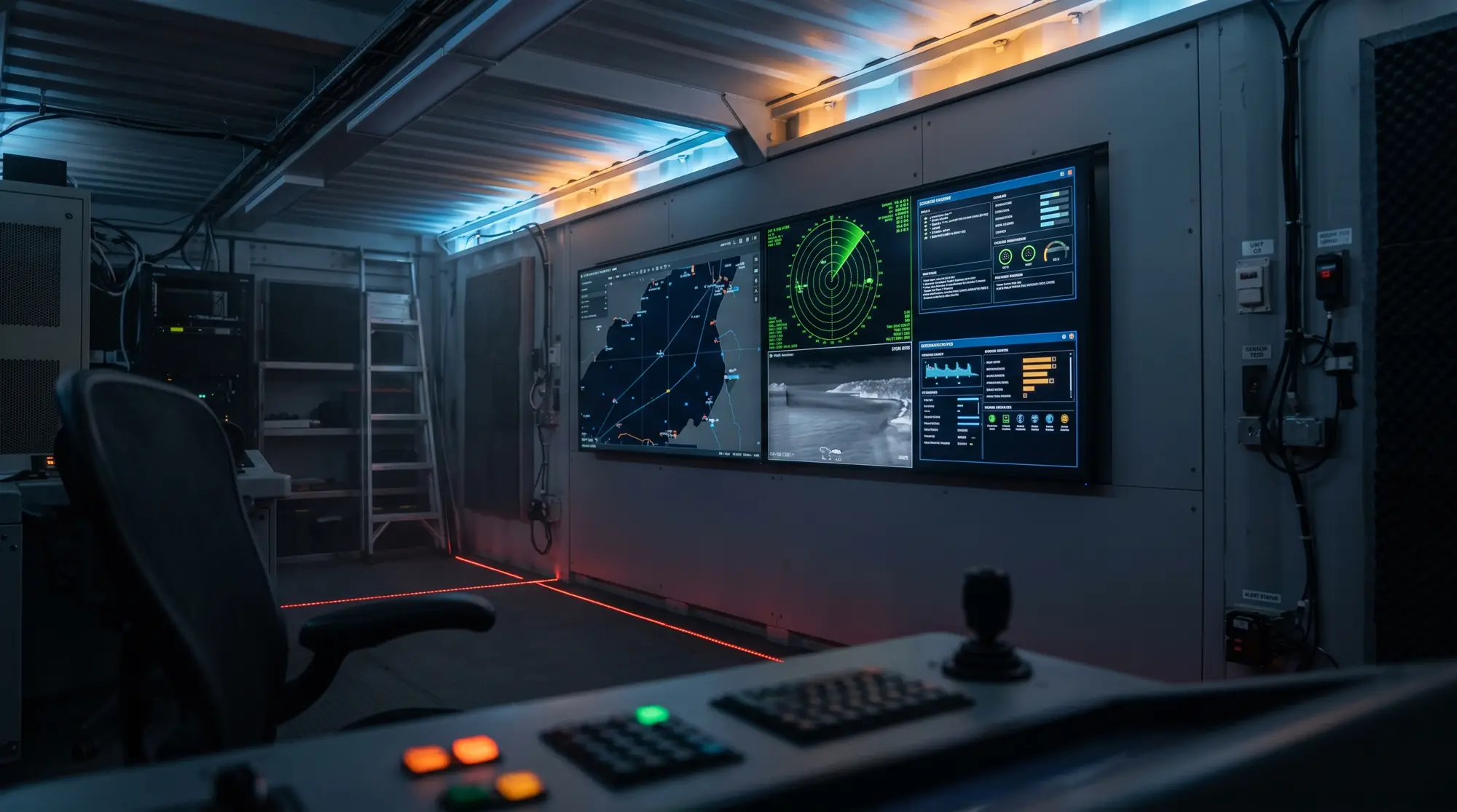 ANAVIA shipborne mission control integrated into vessel CIC